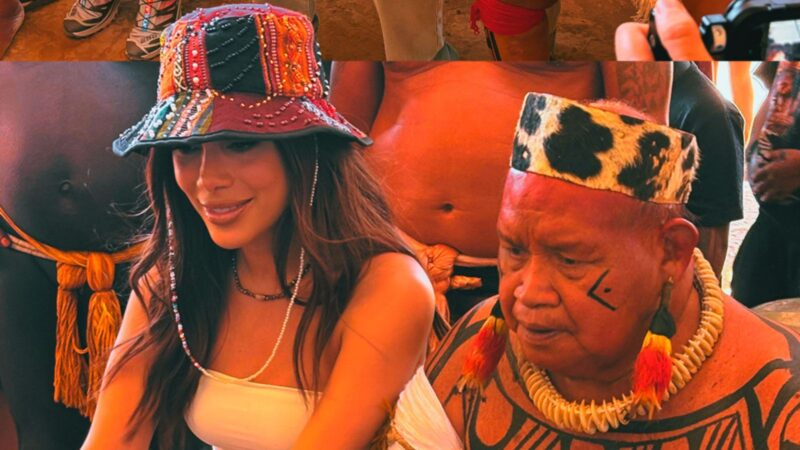 Anitta participa de ritual indígena no Xingu e reforça engajamento em causas socioambientais.