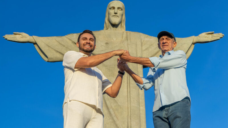 No Santuário Cristo Redentor, Mano Walter realiza sonho de gravar com Fagner.