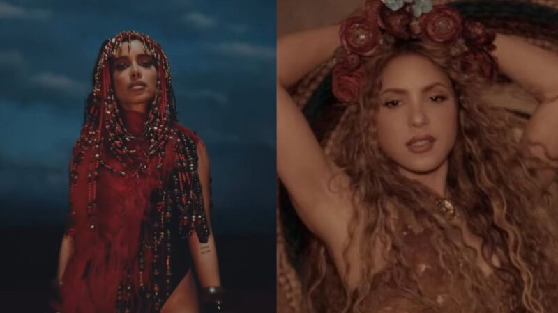 Anitta e Shakira divulgam clipe de CHOKA CHOKA.