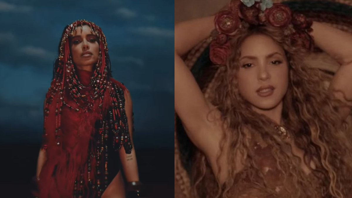 Anitta e Shakira divulgam clipe de CHOKA CHOKA.