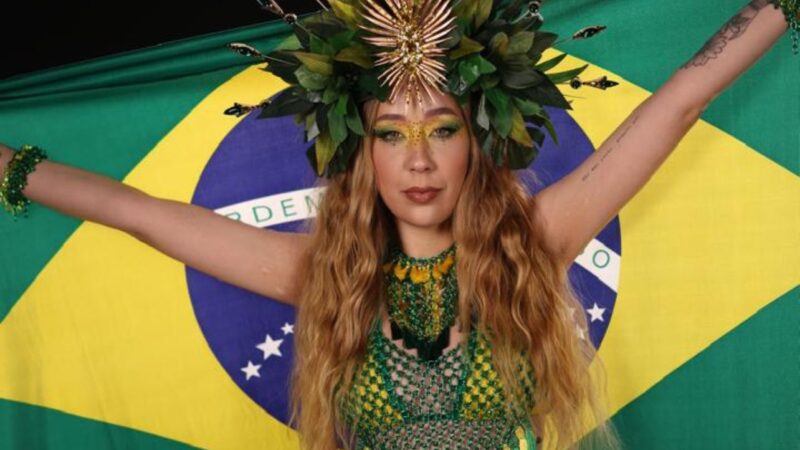 Camila Pudim viraliza com challenge inspirada em países da Copa do Mundo.