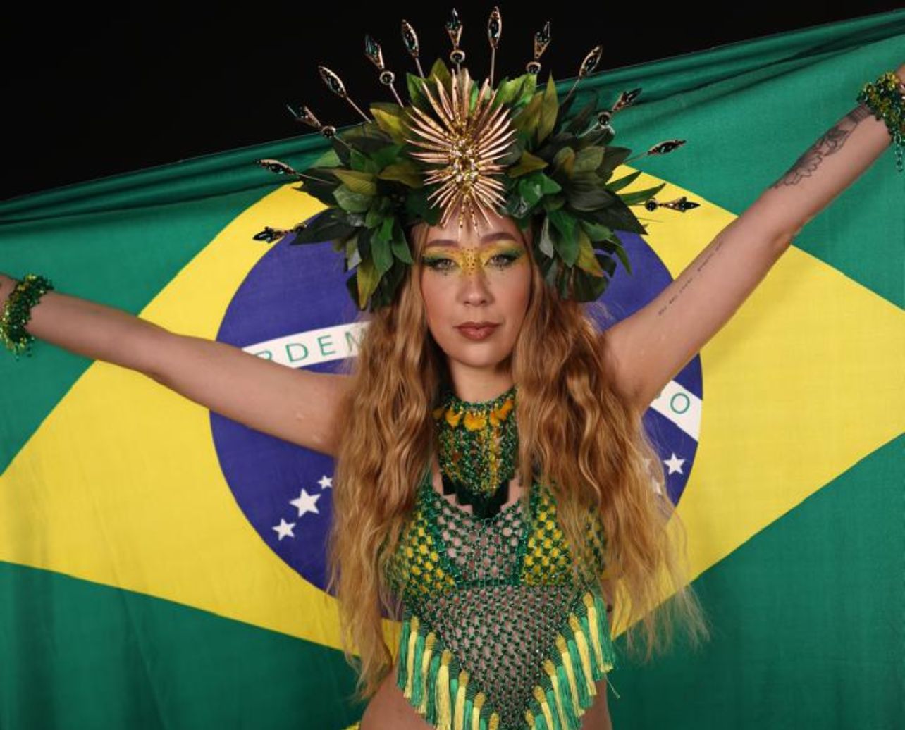 Camila Pudim viraliza com challenge inspirada em países da Copa do Mundo.